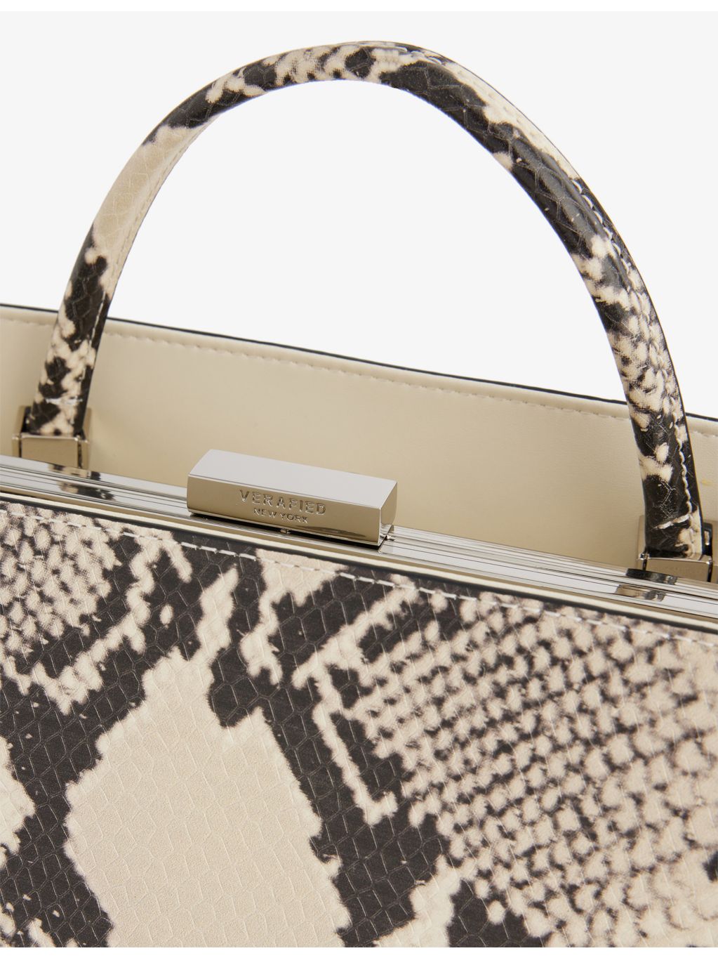 Vera croc embossed leather clutch bag 29cm, imported from the UK