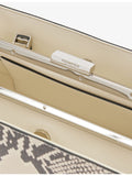 Vera croc embossed leather clutch bag 29cm, imported from the UK