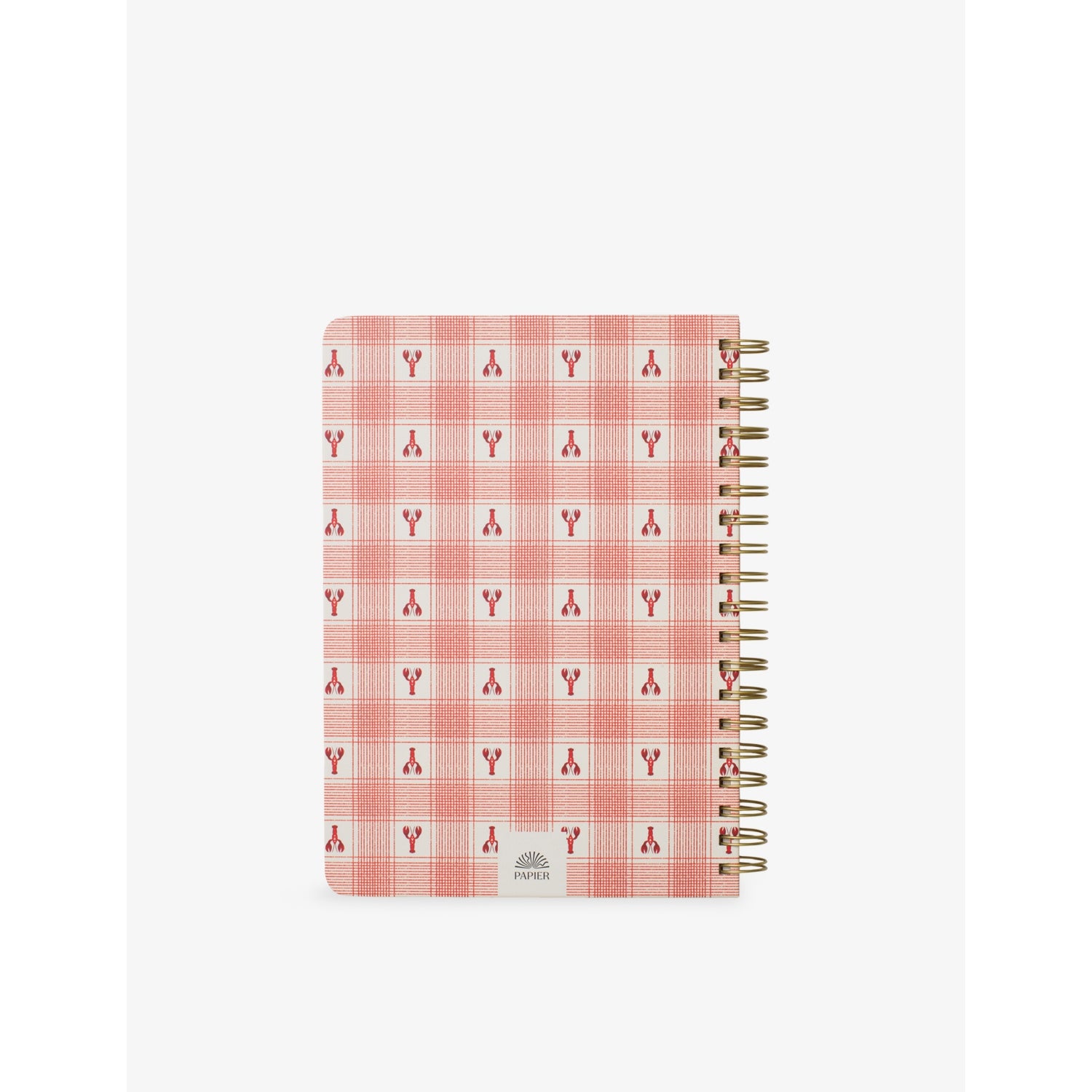 Papier recipe journal Lobster Gingham B5 (British brand)