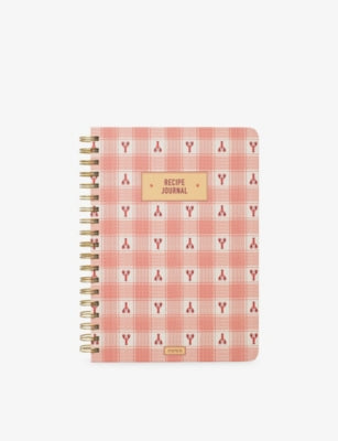 Papier recipe journal Lobster Gingham B5 (British brand)