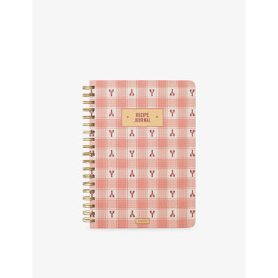 selfridges Papier Lobster Gingham B5 Spiral Recipe Journal- Buy online at McGrocer