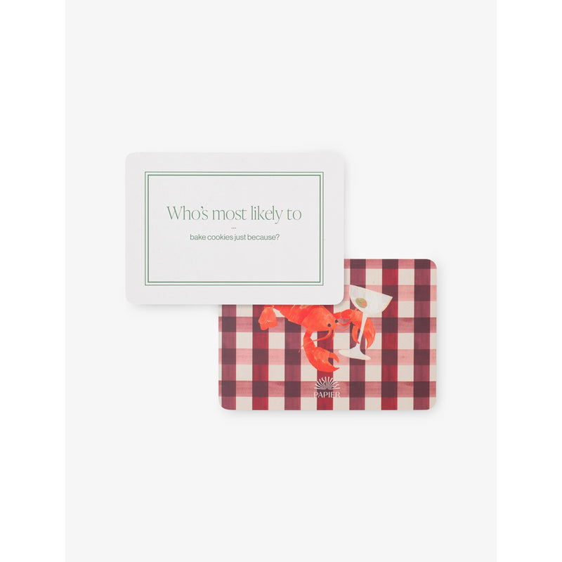 Papier Supper Stories dinner party card game, UK version