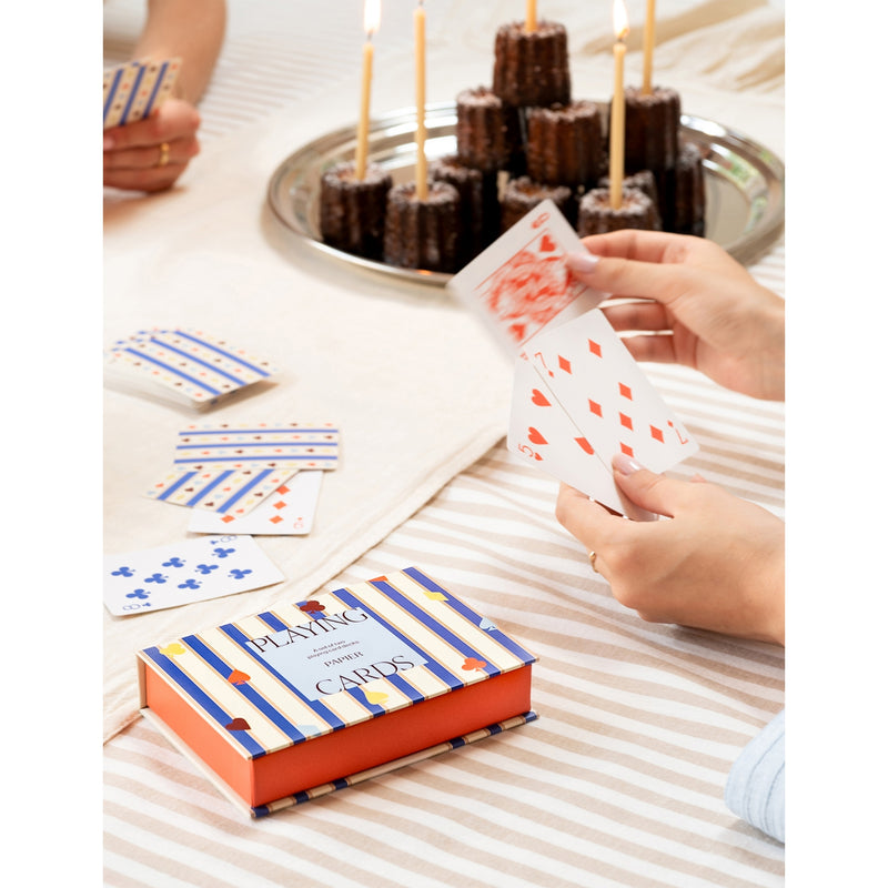 Papier Stripes and Suits playing cards set of two (British brand)