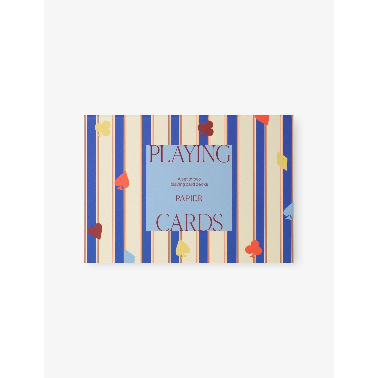 Papier Stripes and Suits playing cards set of two (British brand)