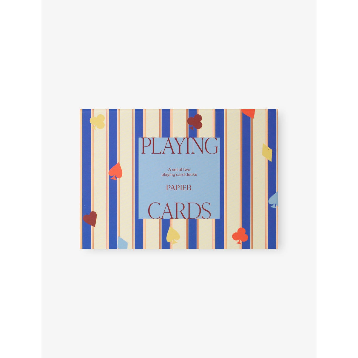 Papier Stripes and Suits playing cards set of two (British brand)