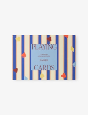 Stripes and Suits Playing Cards Set of Two