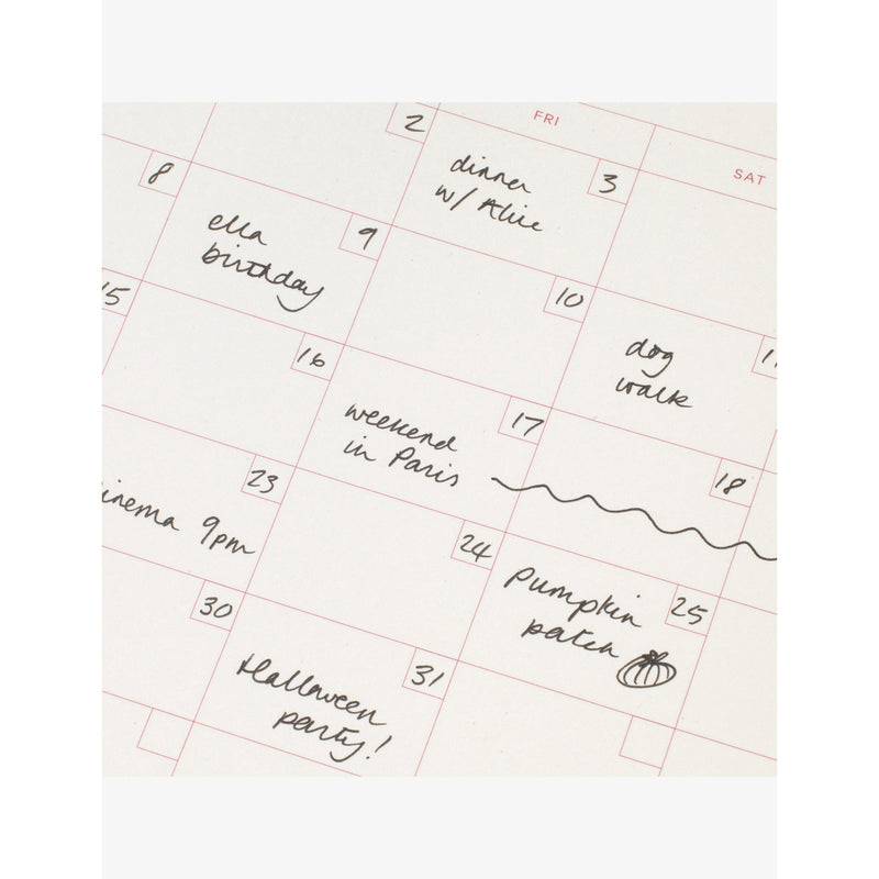 Papier Picnic Monthly Desk Planner 18x24cm, UK version