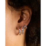 Astrid & Miyu 18ct gold-plated sterling silver hoop earrings, UK version