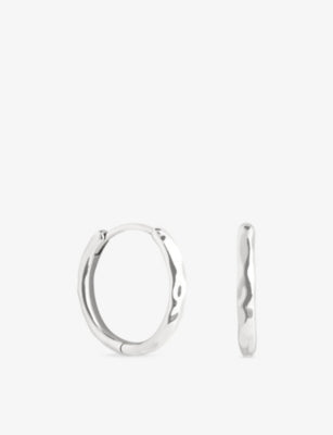 Astrid & Miyu 18ct gold-plated sterling silver hoop earrings, UK version