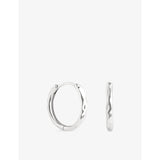 Molten Textured 18ct Yellow Gold-Plated Sterling-Silver Hoop Earrings - 18ct GP Silver