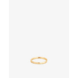 Molten Textured Rhodium-Plated Sterling-Silver Band Ring - 18ct GP Silver - L