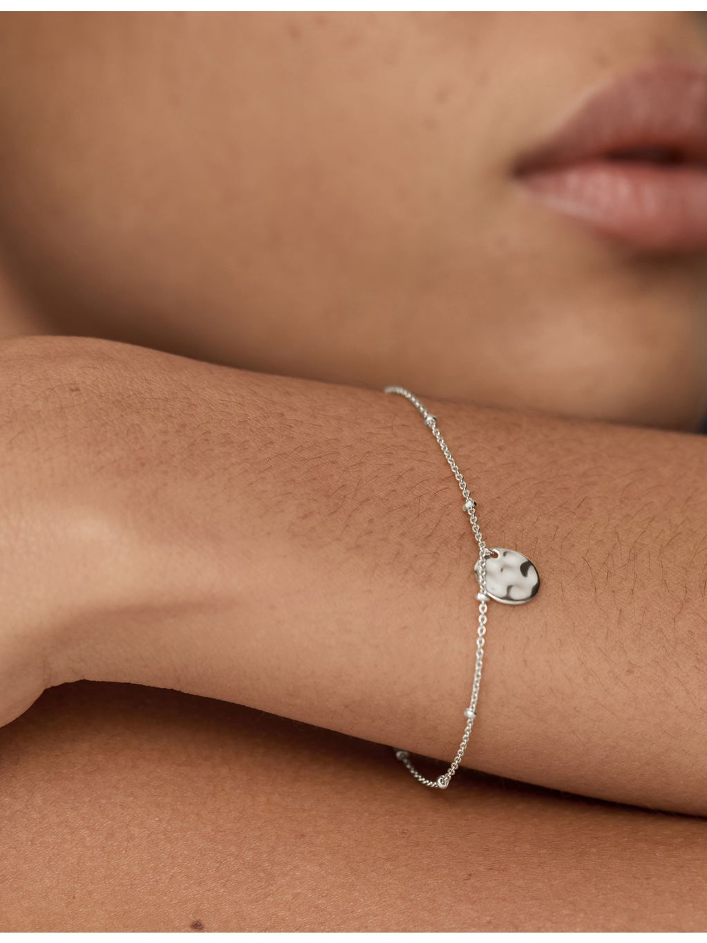 Monica Vinader Siren Muse sterling-silver disc chain bracelet - British product
