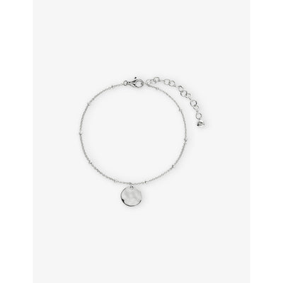 selfridges Monica Vinader Siren Muse Disc Sterling Silver Chain Bracelet 15-19cm- Buy online at McGrocer