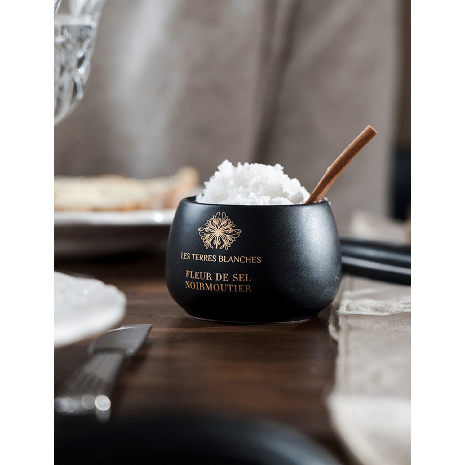 Les Terres Blanches salt flakes Noirmoutier 100g - British product
