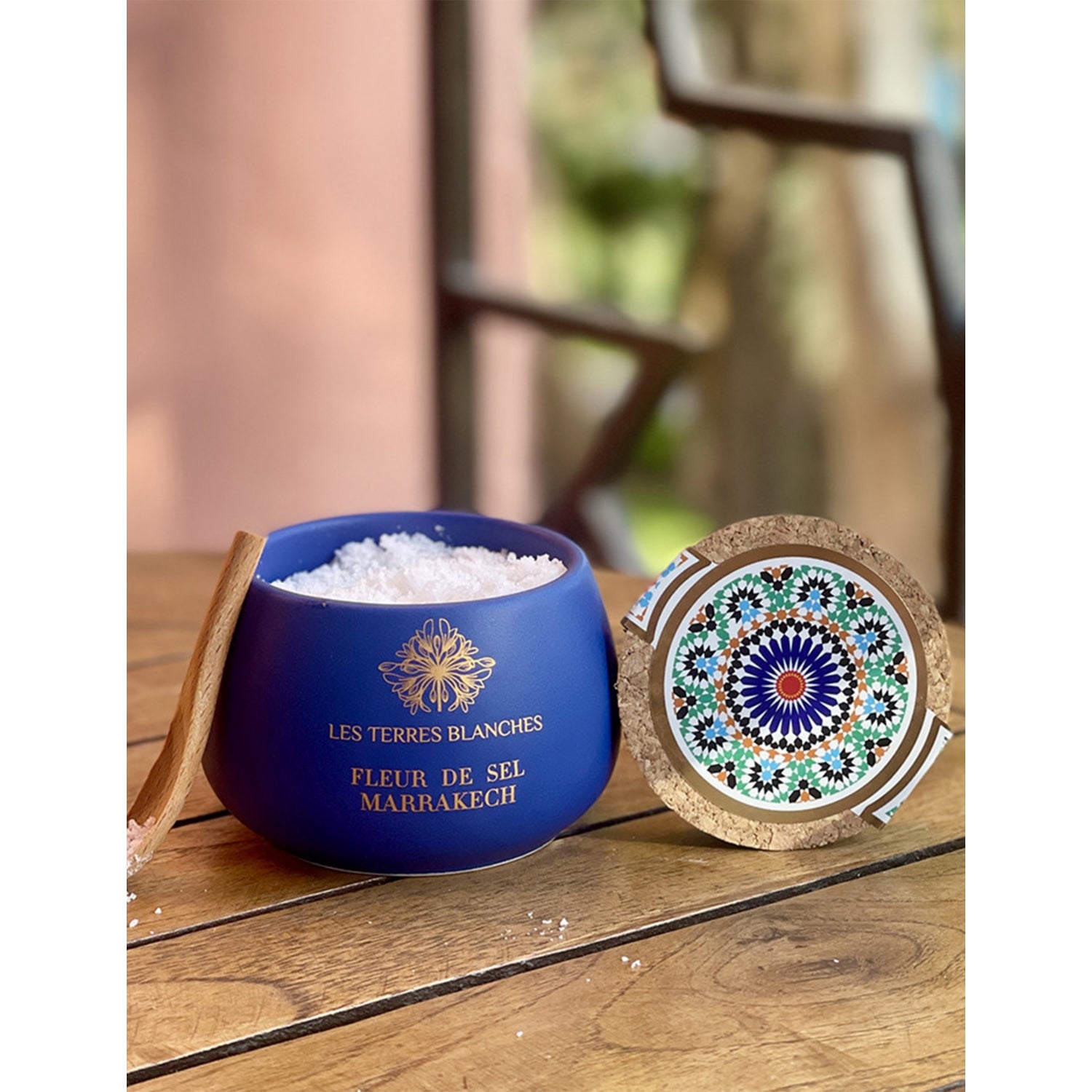 Les Terres Blanches salt flakes Marrakech 80g, imported from the UK
