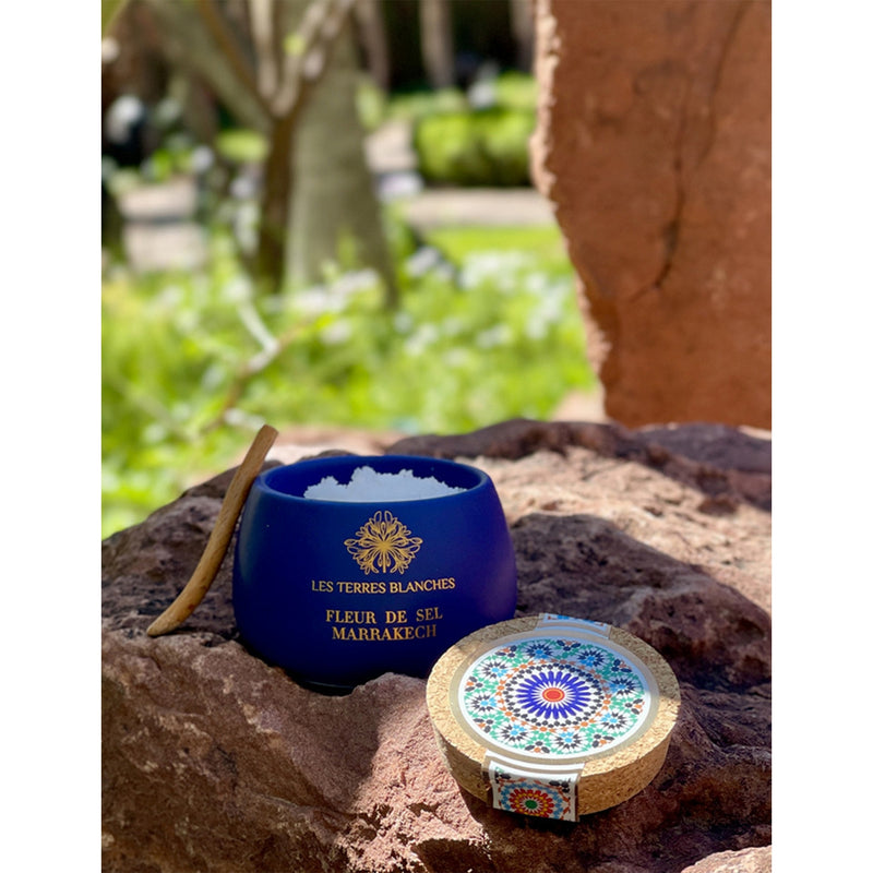Les Terres Blanches salt flakes Marrakech 80g, imported from the UK