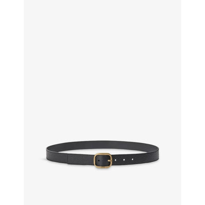 selfridges Loewe Rounded-Buckle Leather Belt 3cm- Buy online at McGrocer