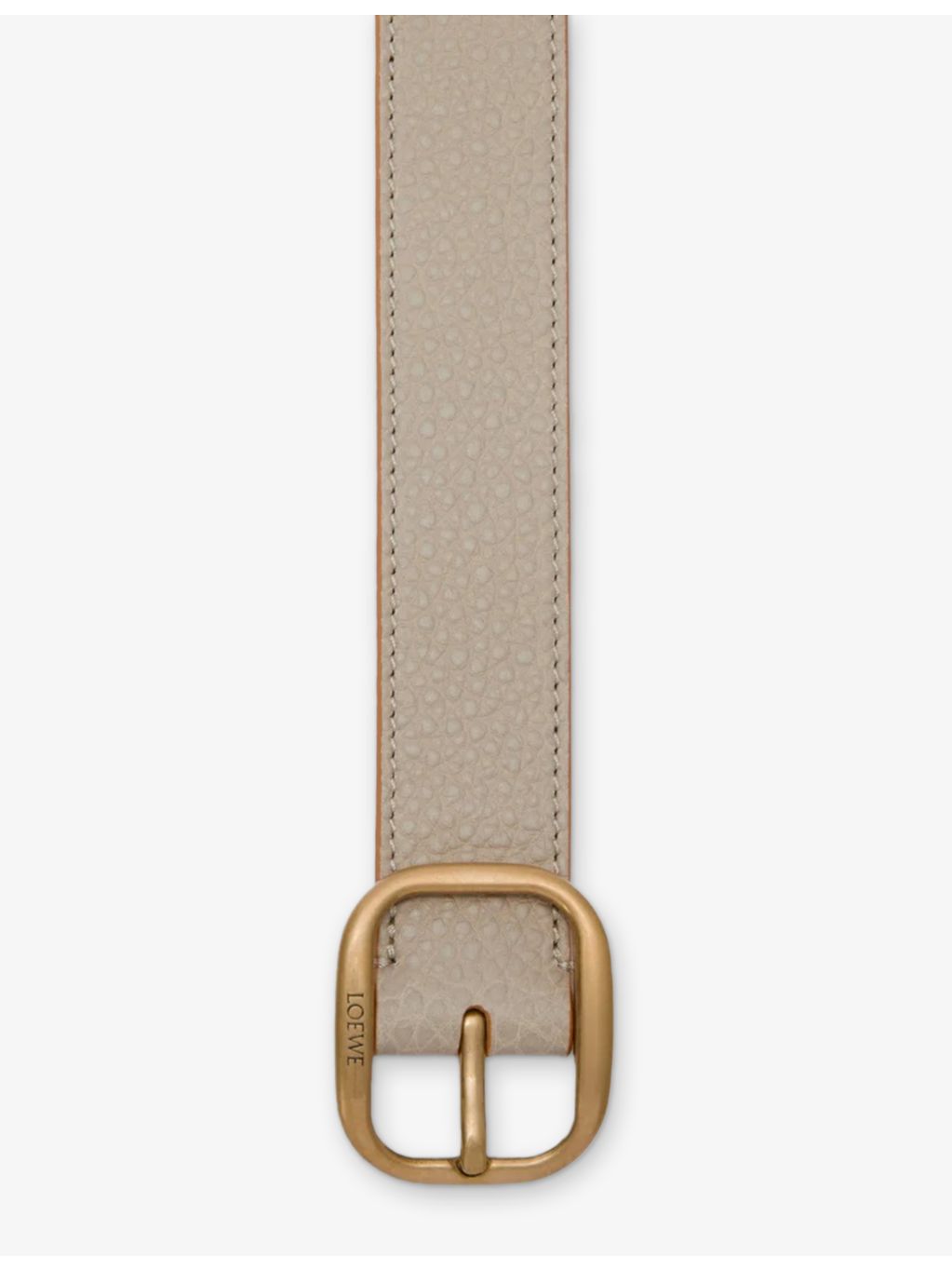 Loewe leather belt 3cm with round buckle (British brand)