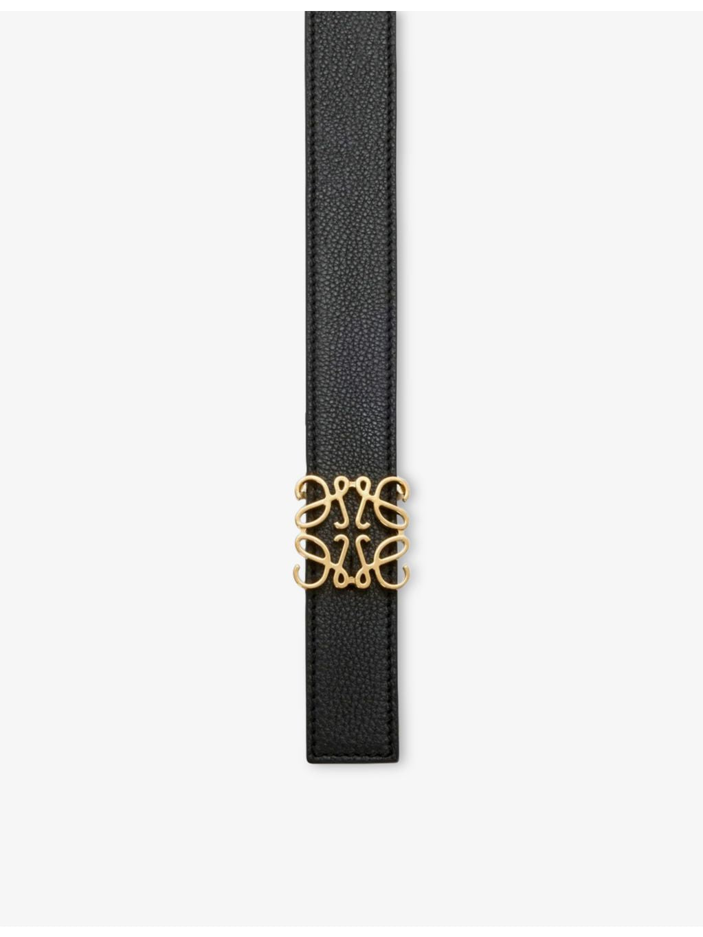 Loewe reversible leather belt with Anagram buckle, 2.8cm width (British brand)