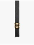 Loewe reversible leather belt with Anagram buckle, 2.8cm width (British brand)