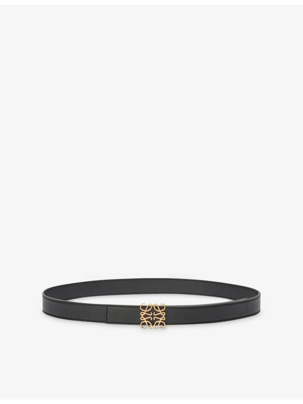 Loewe reversible leather belt with Anagram buckle, 2.8cm width (British brand)