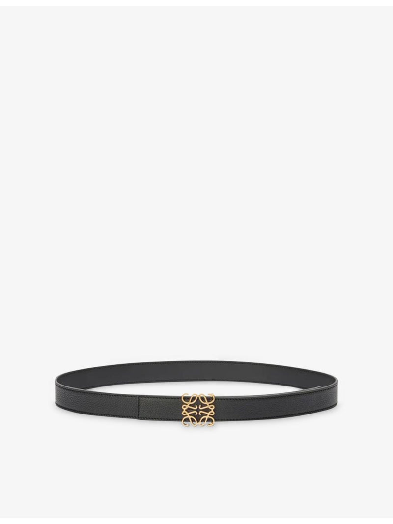 Loewe reversible leather belt with Anagram buckle, 2.8cm width (British brand)