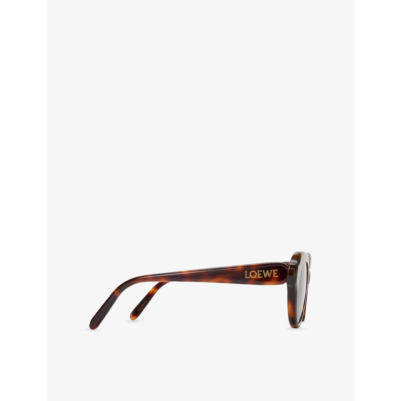 Loewe cat-eye acetate sunglasses with Havana tint, imported from the UK