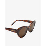 Loewe cat-eye acetate sunglasses with Havana tint, imported from the UK