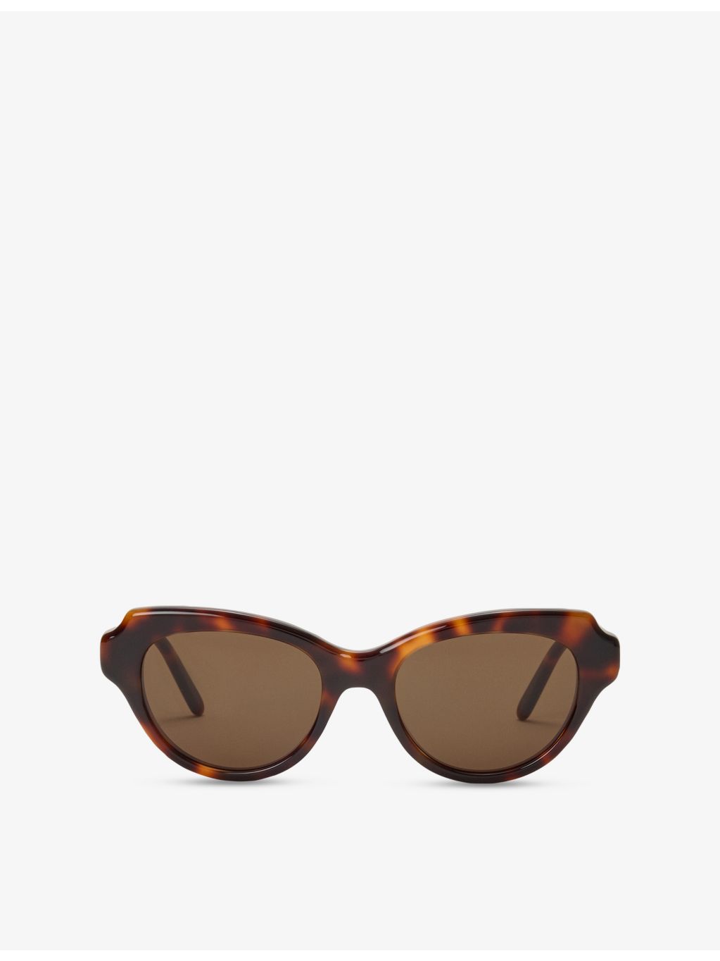 Loewe cat-eye acetate sunglasses with Havana tint, imported from the UK
