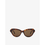 Loewe cat-eye acetate sunglasses with Havana tint, imported from the UK