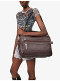 Acne Studios Camero leather shoulder bag with silver hardware - British product