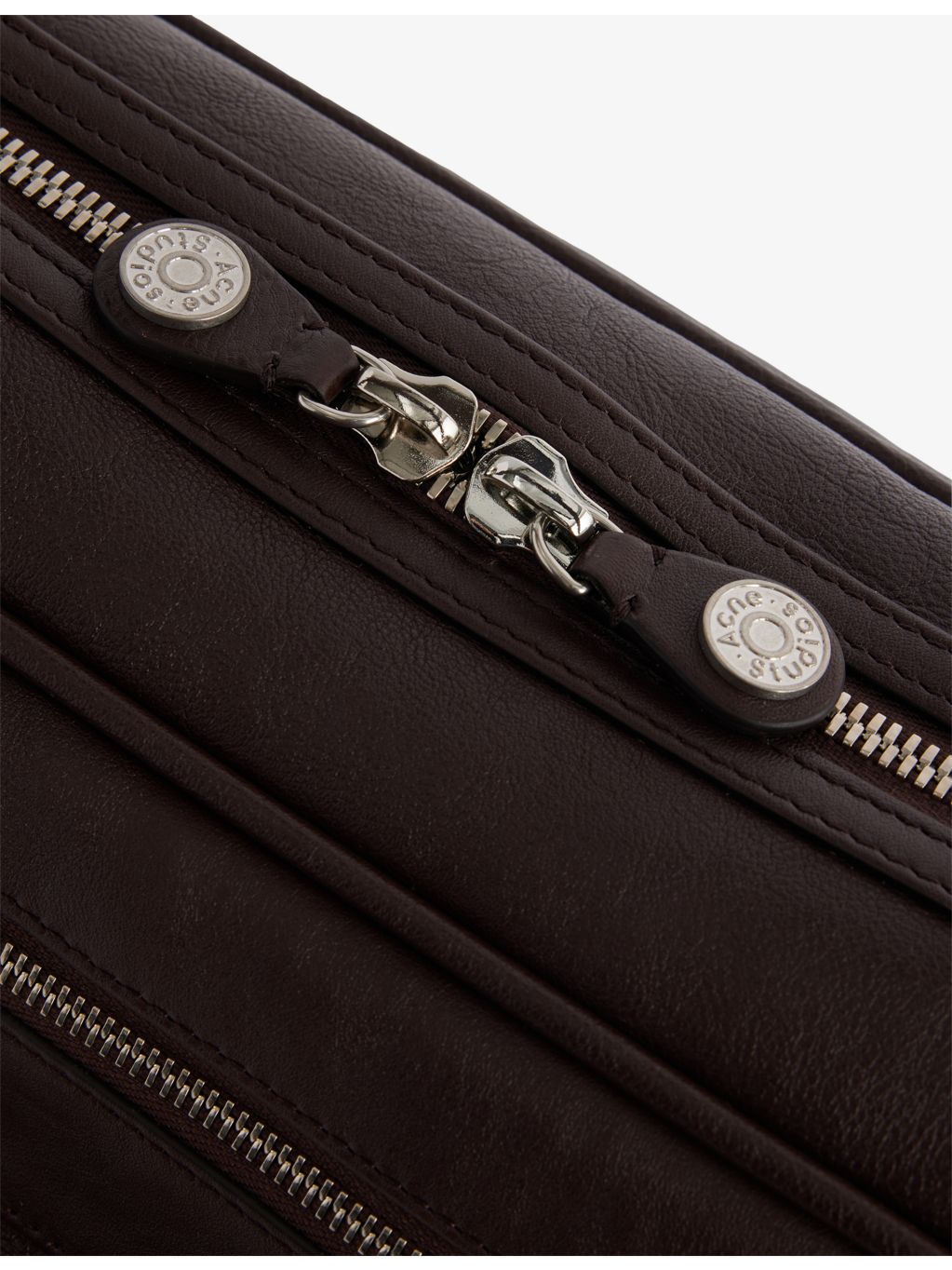 Acne Studios Camero leather shoulder bag with silver hardware - British product