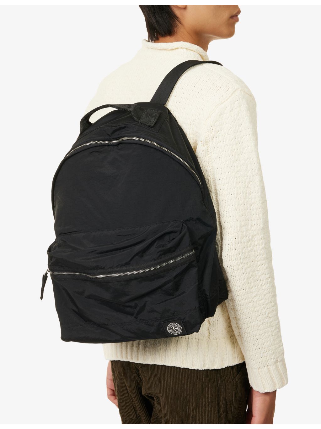 Stone Island shell backpack brand patch, imported from the UK