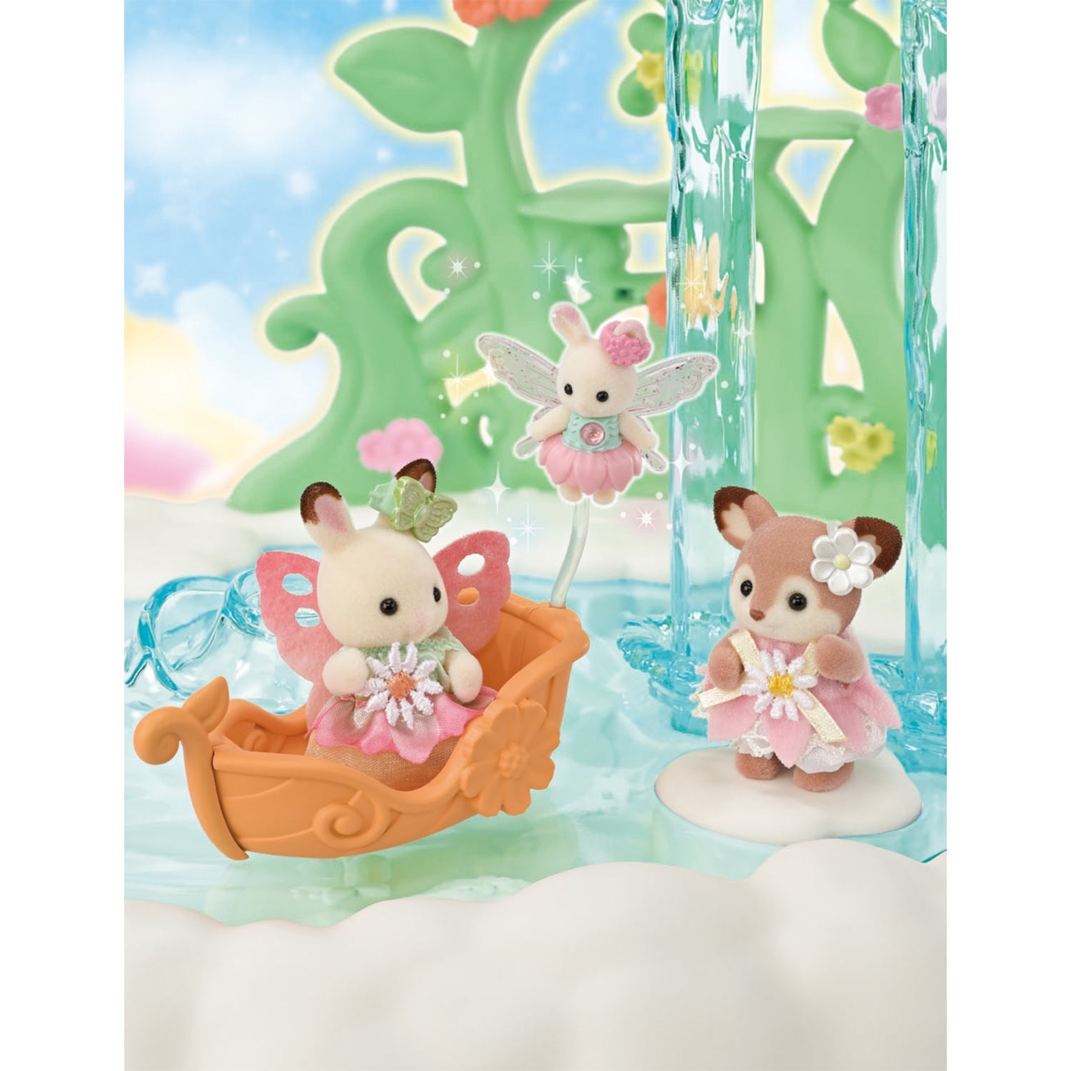Sylvanian Families Skytop Fairy Castle playset with accessories, 44cm (British brand)