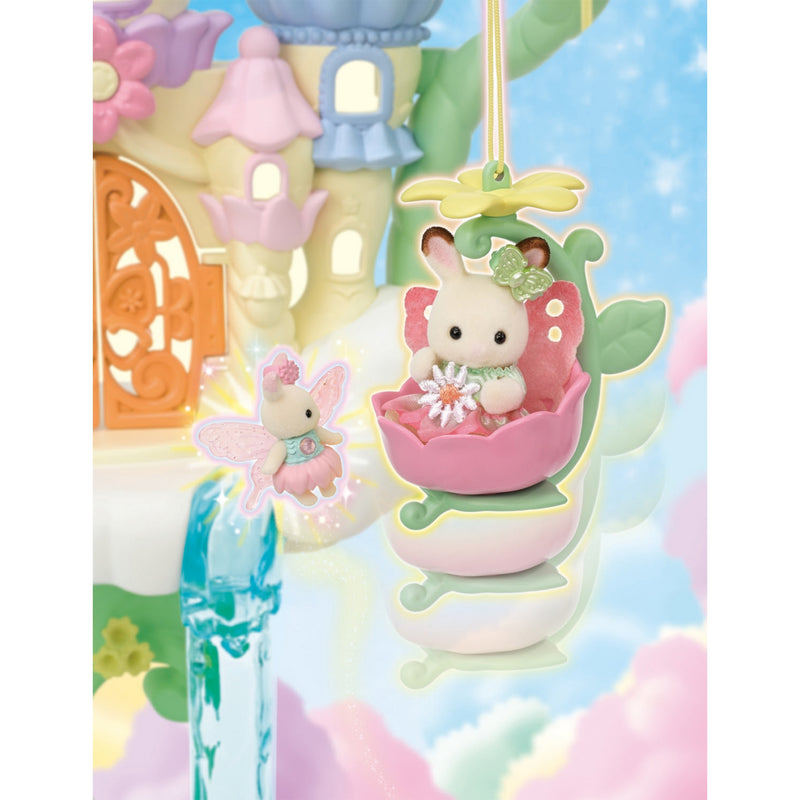 Sylvanian Families Skytop Fairy Castle playset with accessories, 44cm (British brand)