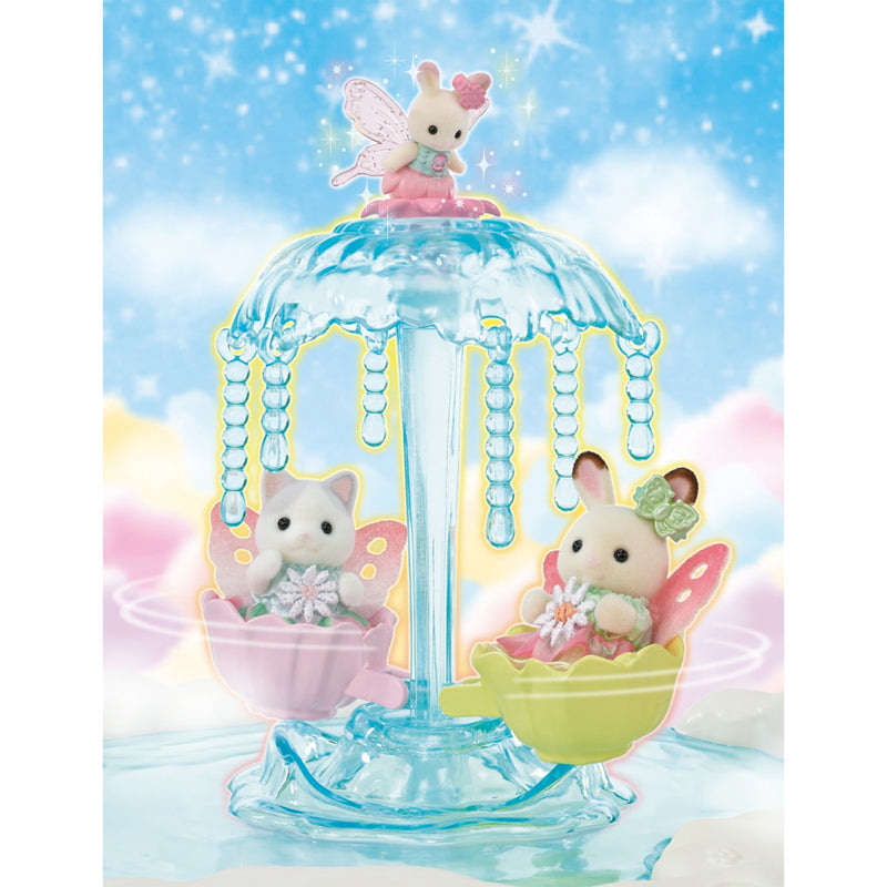 Sylvanian Families Skytop Fairy Castle playset with accessories, 44cm (British brand)