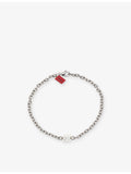 HUGO stacked logo-plaque stainless-steel bracelet (British brand)