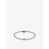 HUGO stacked logo-plaque stainless-steel bracelet (British brand)