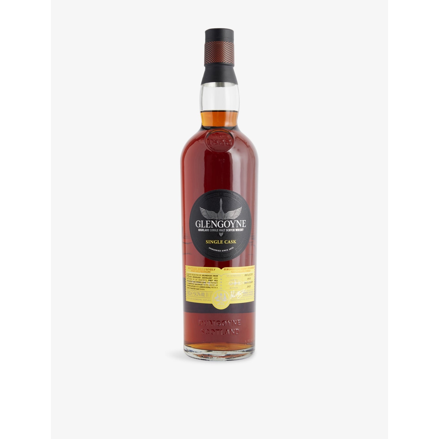 Glengoyne Highland Single Malt Scotch Whisky 700ml, imported from the UK