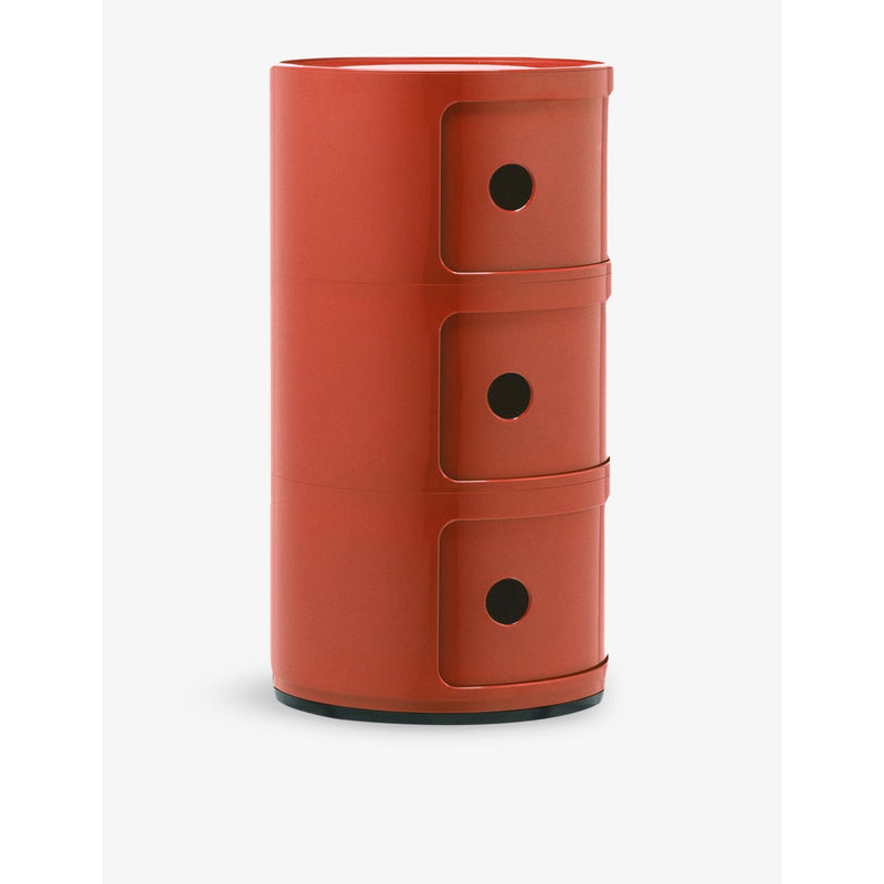 Kartell Componibili three-drawer storage unit 32x32x58.5 cm, imported from the UK