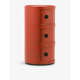 Kartell Componibili three-drawer storage unit 32x32x58.5 cm, imported from the UK