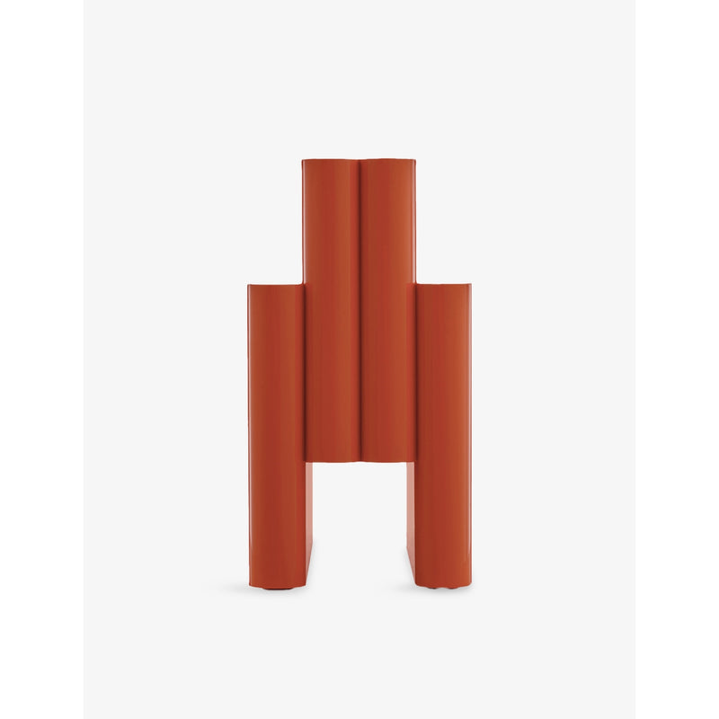 Kartell magazine rack in thermoplastic with multiple compartments, UK version