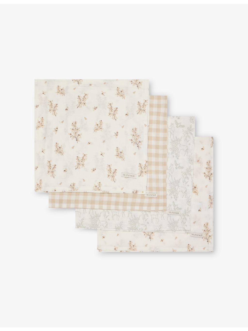 The Little Tailor four-piece cotton muslin cloth set (British brand)