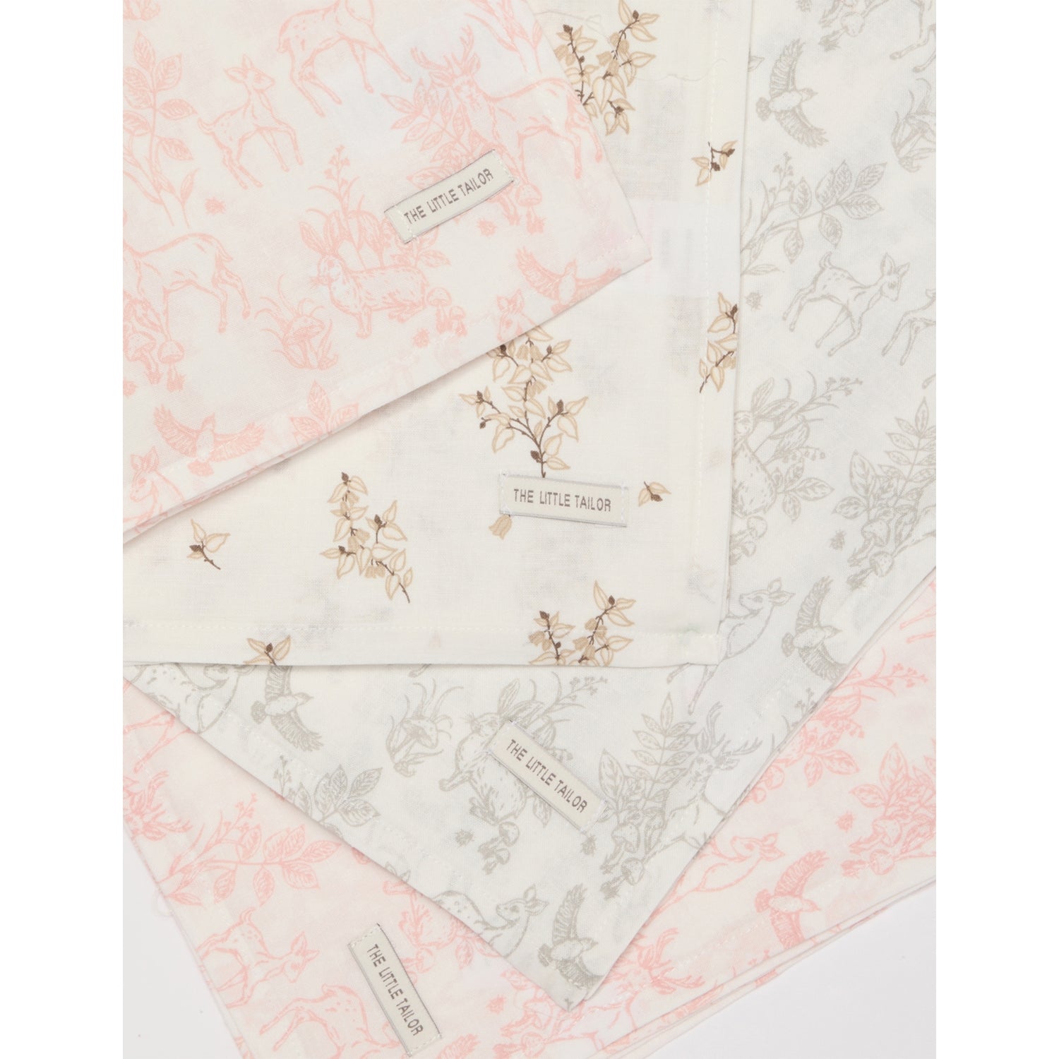 The Little Tailor printed four-piece muslin cloth set (British brand)