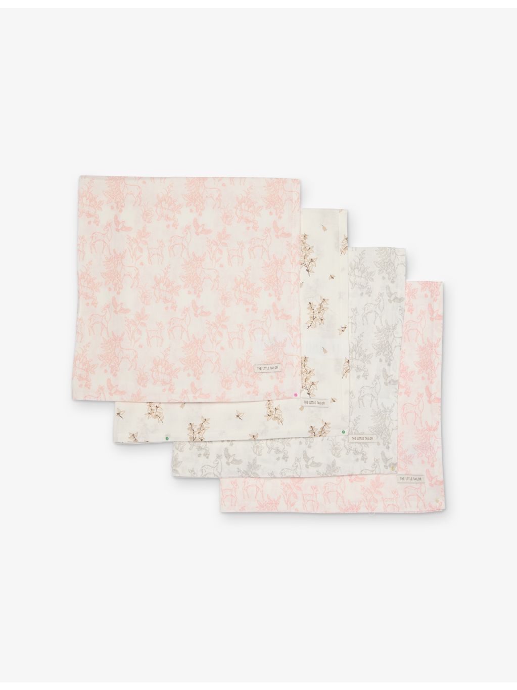 The Little Tailor printed four-piece muslin cloth set (British brand)