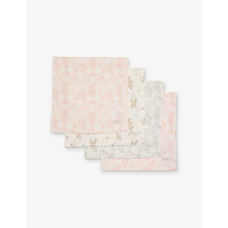 The Little Tailor printed four-piece muslin cloth set (British brand)