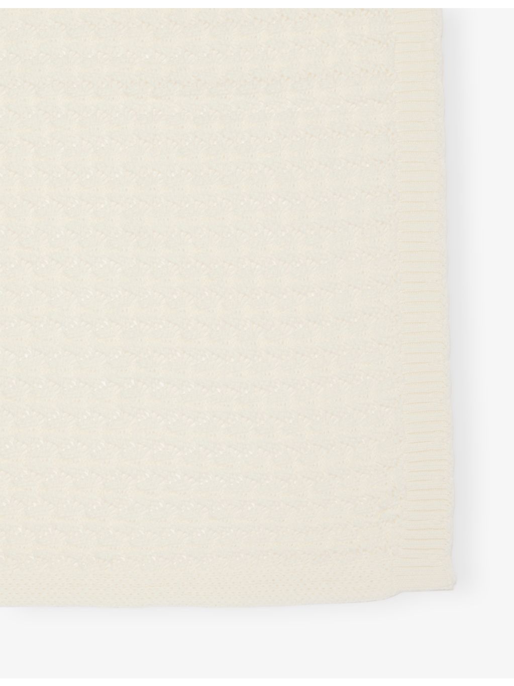The Little Tailor scalloped pointelle cotton blanket, UK version