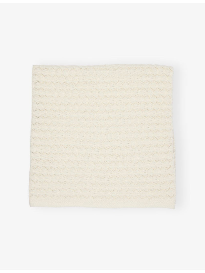 The Little Tailor scalloped pointelle cotton blanket, UK version