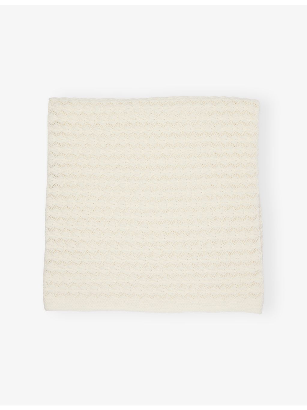 The Little Tailor scalloped pointelle cotton blanket, UK version