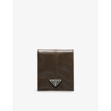 Prada Brand-Plaque Leather Wallet